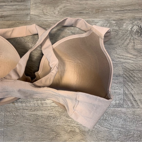SPANX Bra llelujah Front Snap Cross Back Nude Beige T Shirt Bra - Picture 3 of 8